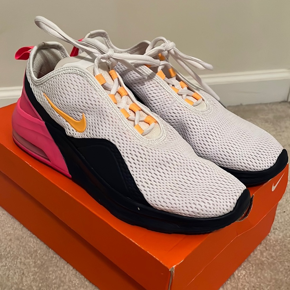 Nike Flex White, Navy, and Pink